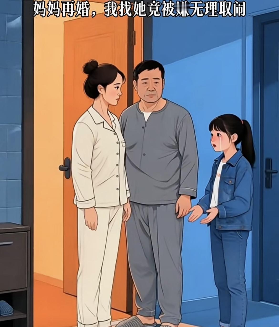 “ 再婚家庭，继父闲你多事，亲妈也闲你无理取闹，万不得已不要离婚，对孩子影响太大