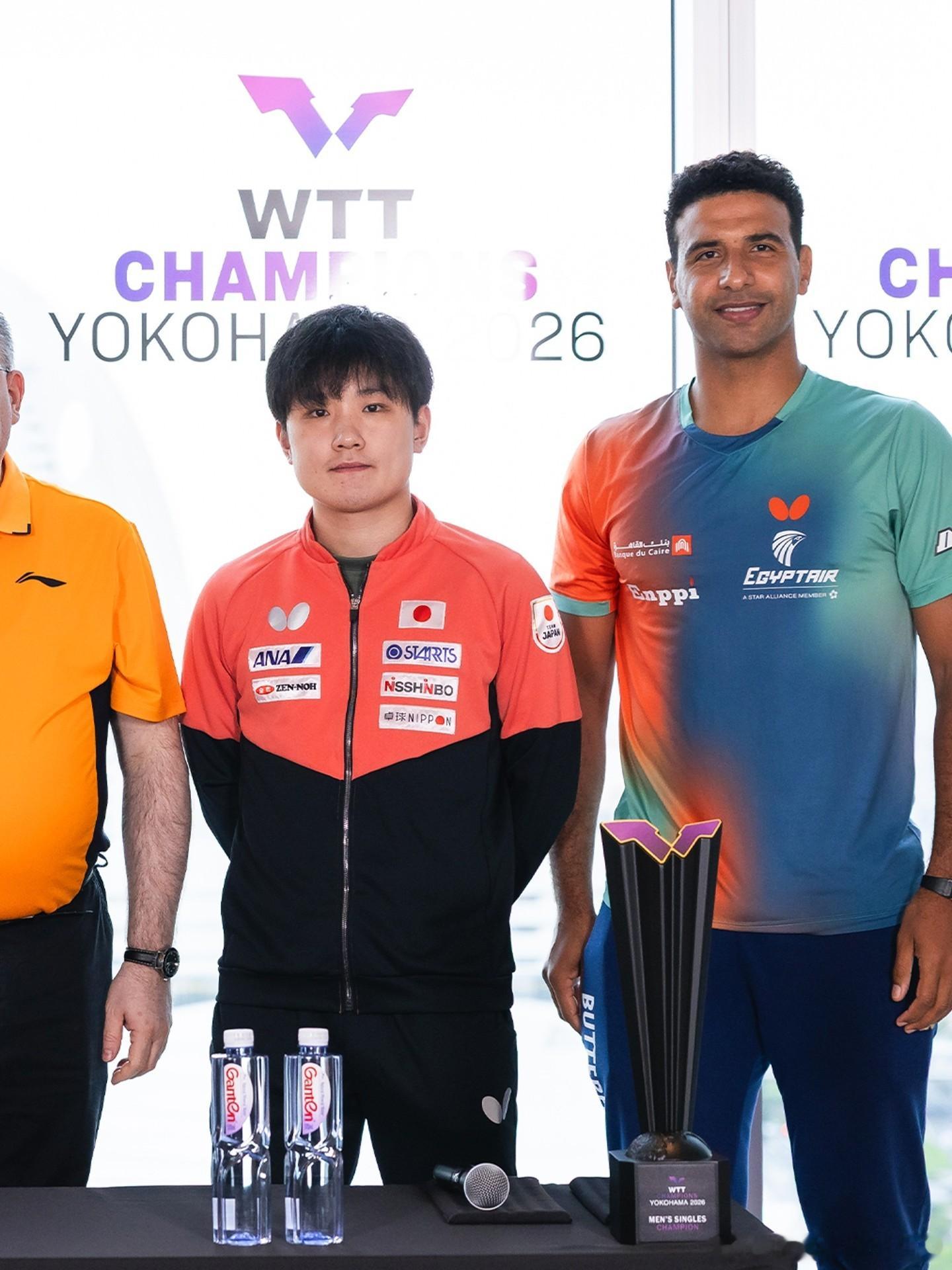 wtt横滨冠军赛2026张本智和 260802 张本智和  抽签仪式。 Cr: 