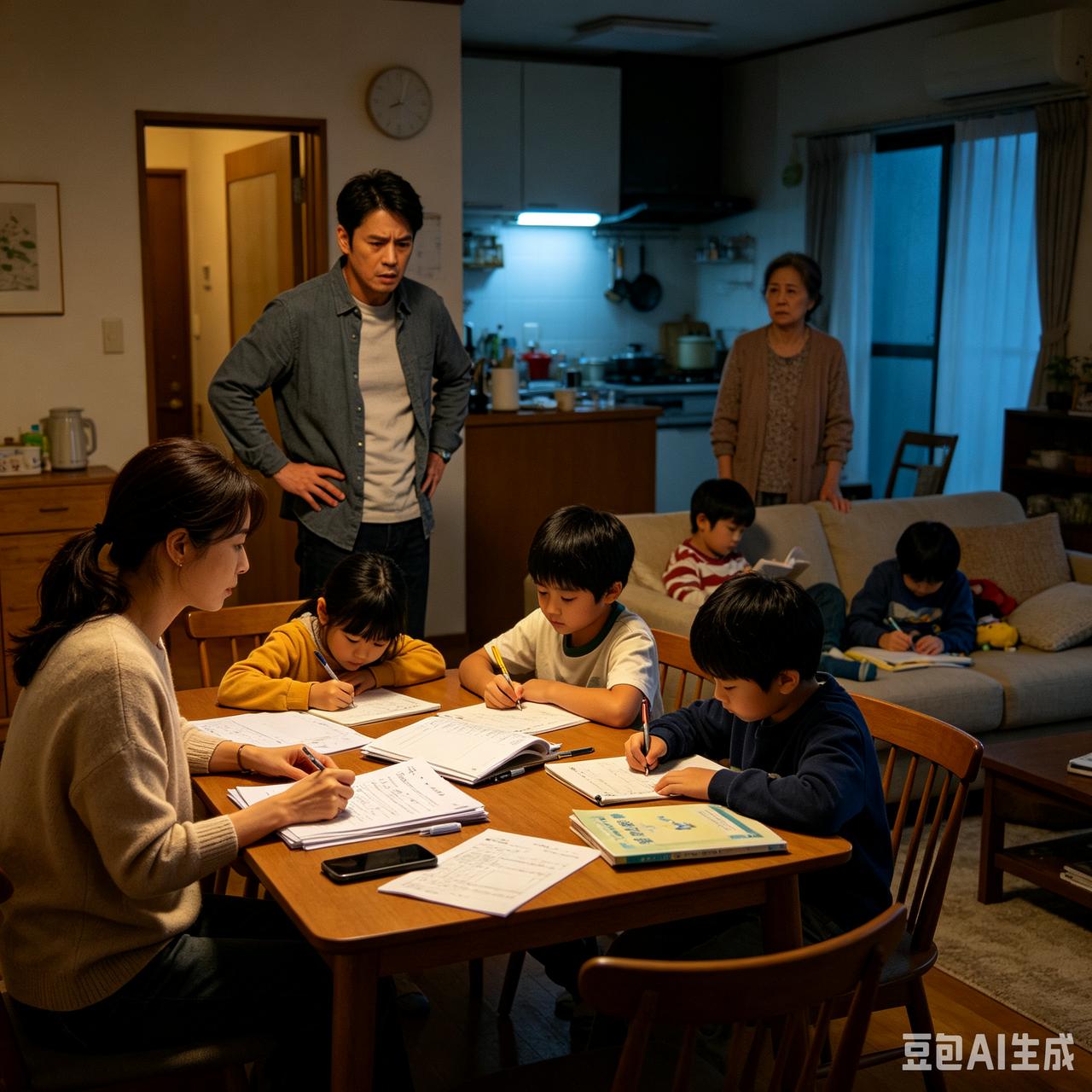 我们小区谁都知道，林姐日子最难熬。一口气生了三个孩子，每天睁眼就是做饭、接送、辅