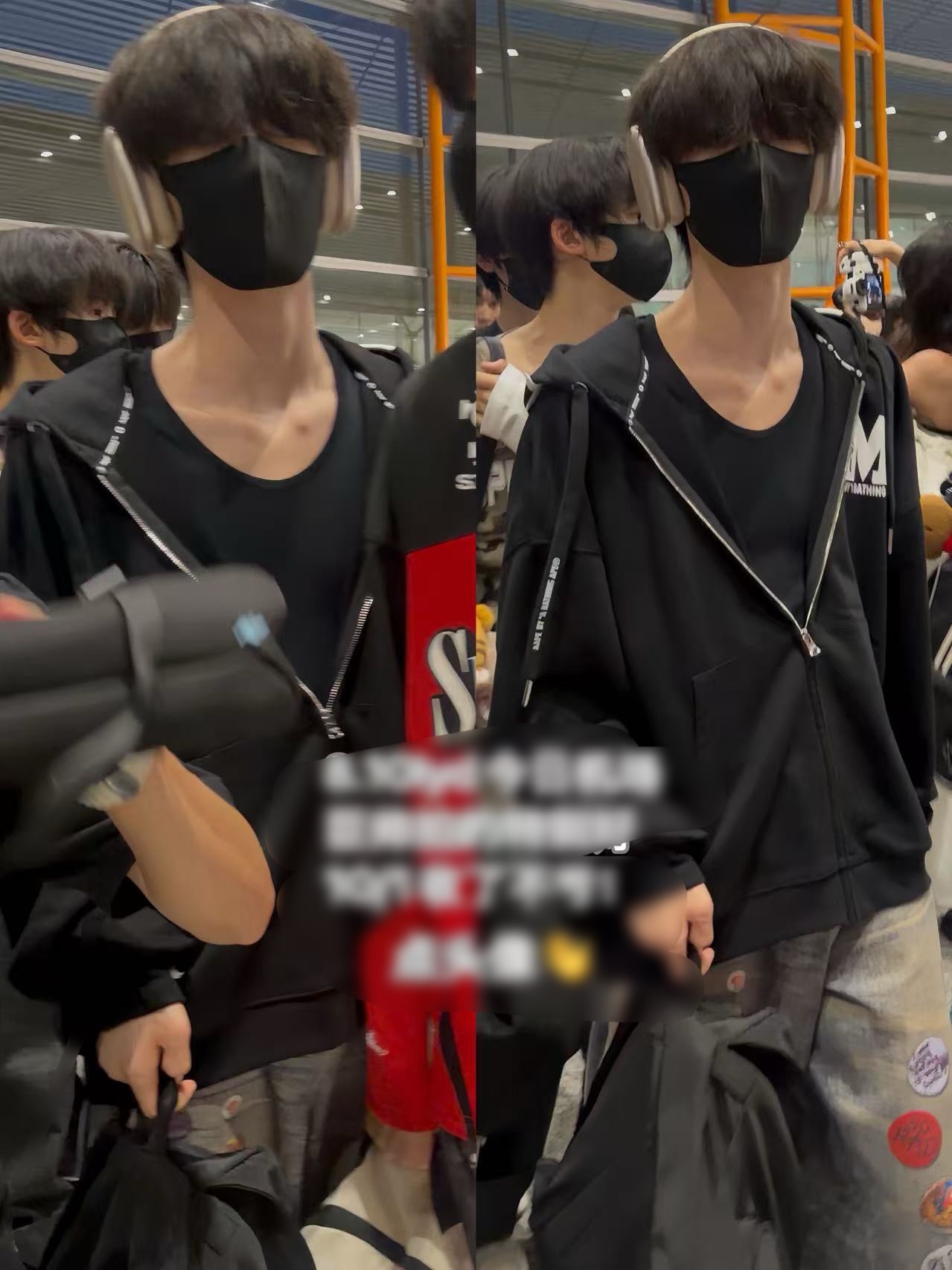 衣服拉链又拉一半 又在勾引 