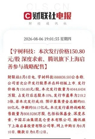 宇树科技网上申购要来了，人形机器人这次要起飞宇树科技要登陆科创板上市：定发行价 