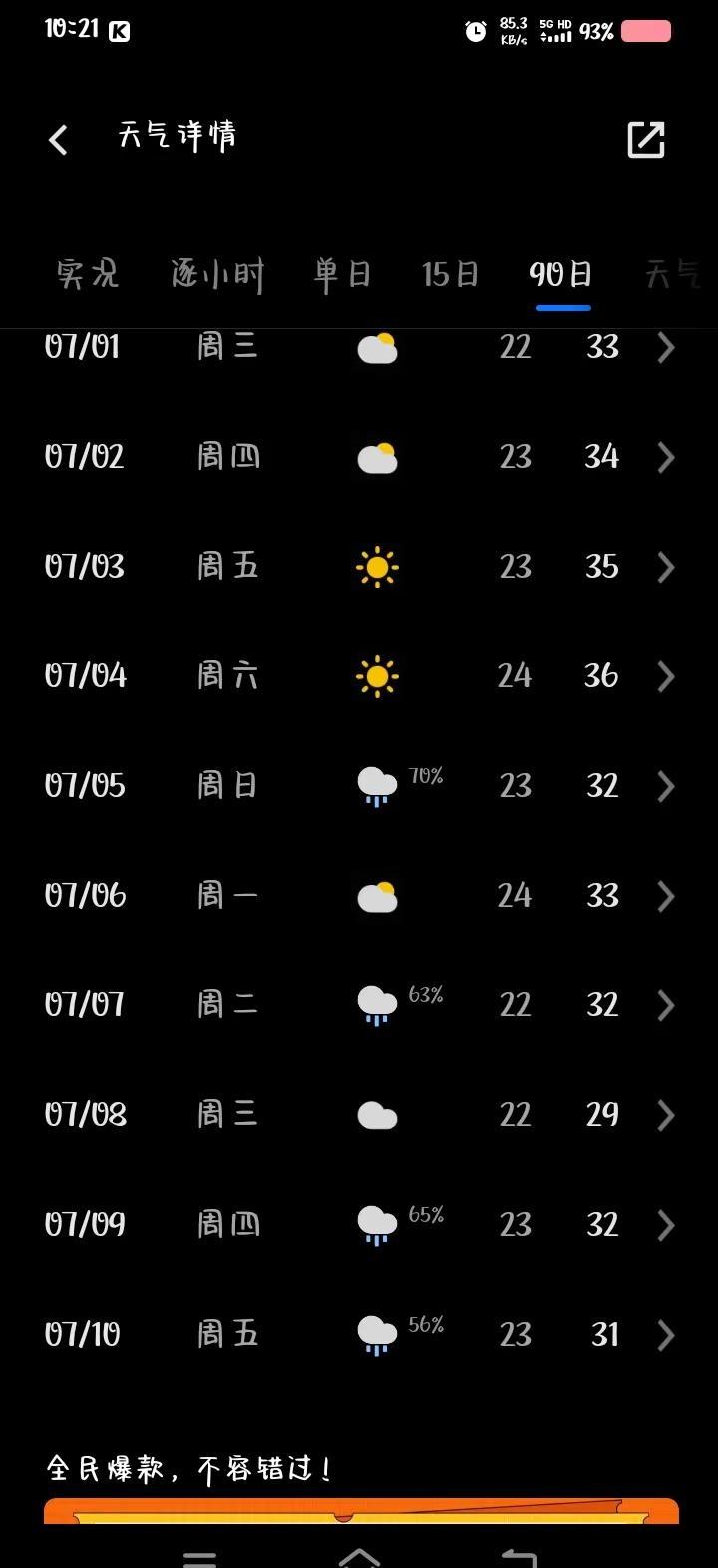 四川今年气温不高  往年就是41  2度  五一都的热得很啊 今年这天气有点反常