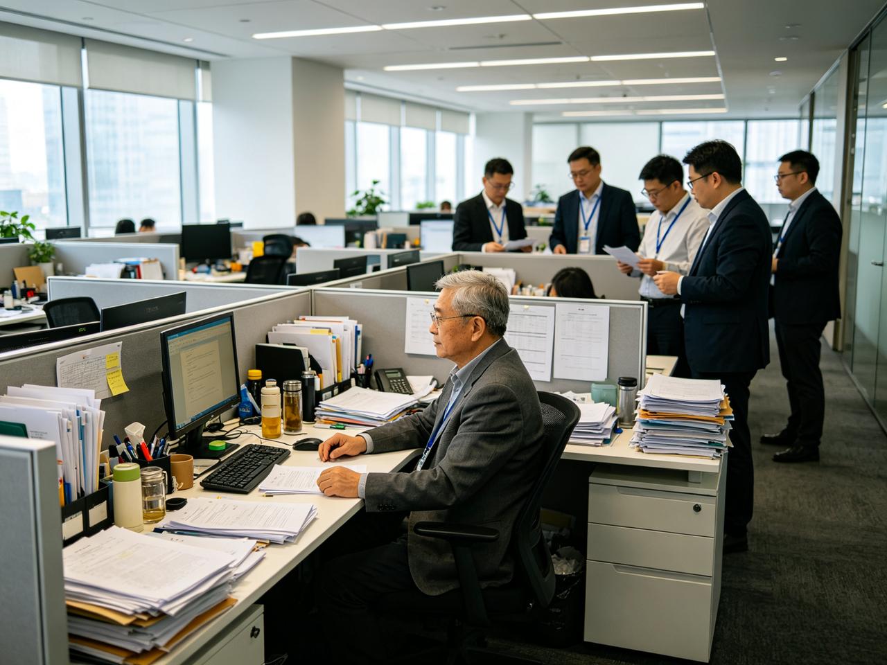 公司出了个新鲜事——行政部每周五突击检查工位卫生，倒数第一请全部门喝奶茶。

老