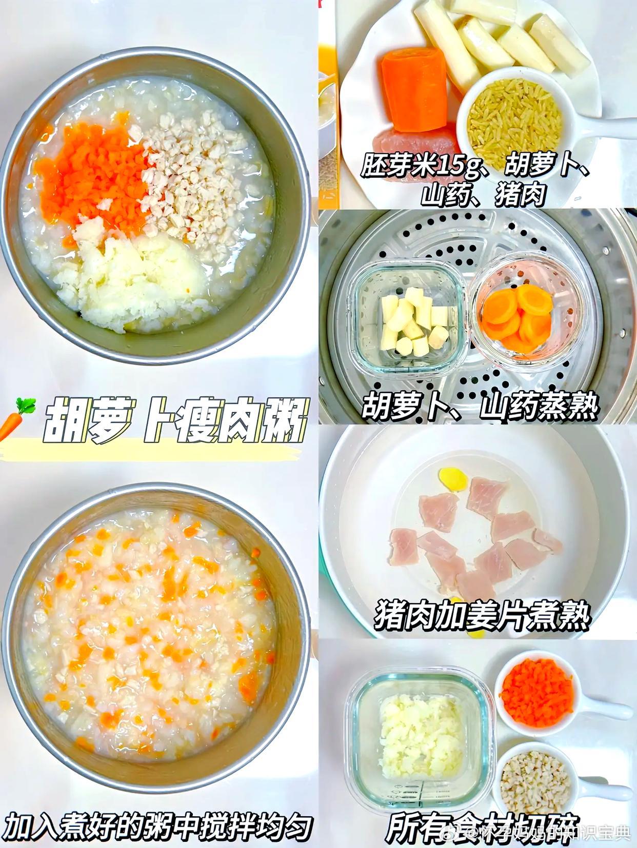 9个月宝宝辅食粥大全，营养美味不重样！宝宝营养辅食粥，一周不重样，简单易做，营养