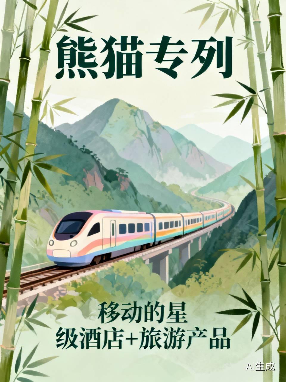 “熊猫专列”和普通列车差异可大了。普通列车是“基础交通工具”，车次固定、停站多，