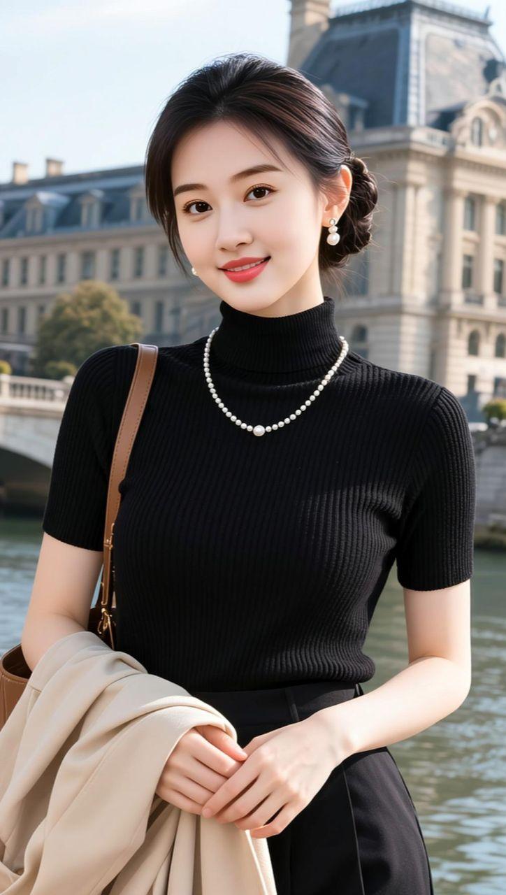 AI河畔轻熟风 抖音ai创作 气质穿搭 助手抖音 每日分享