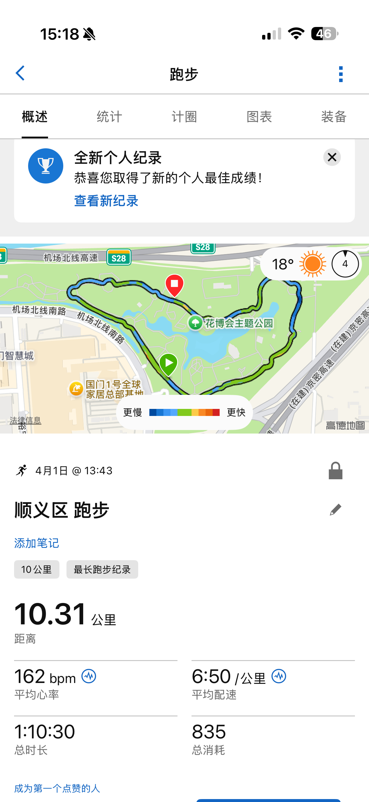 小米的朋友看我跑的还不错，叫我去参加 11 号的北京半马，我这也没跑过，先从 1