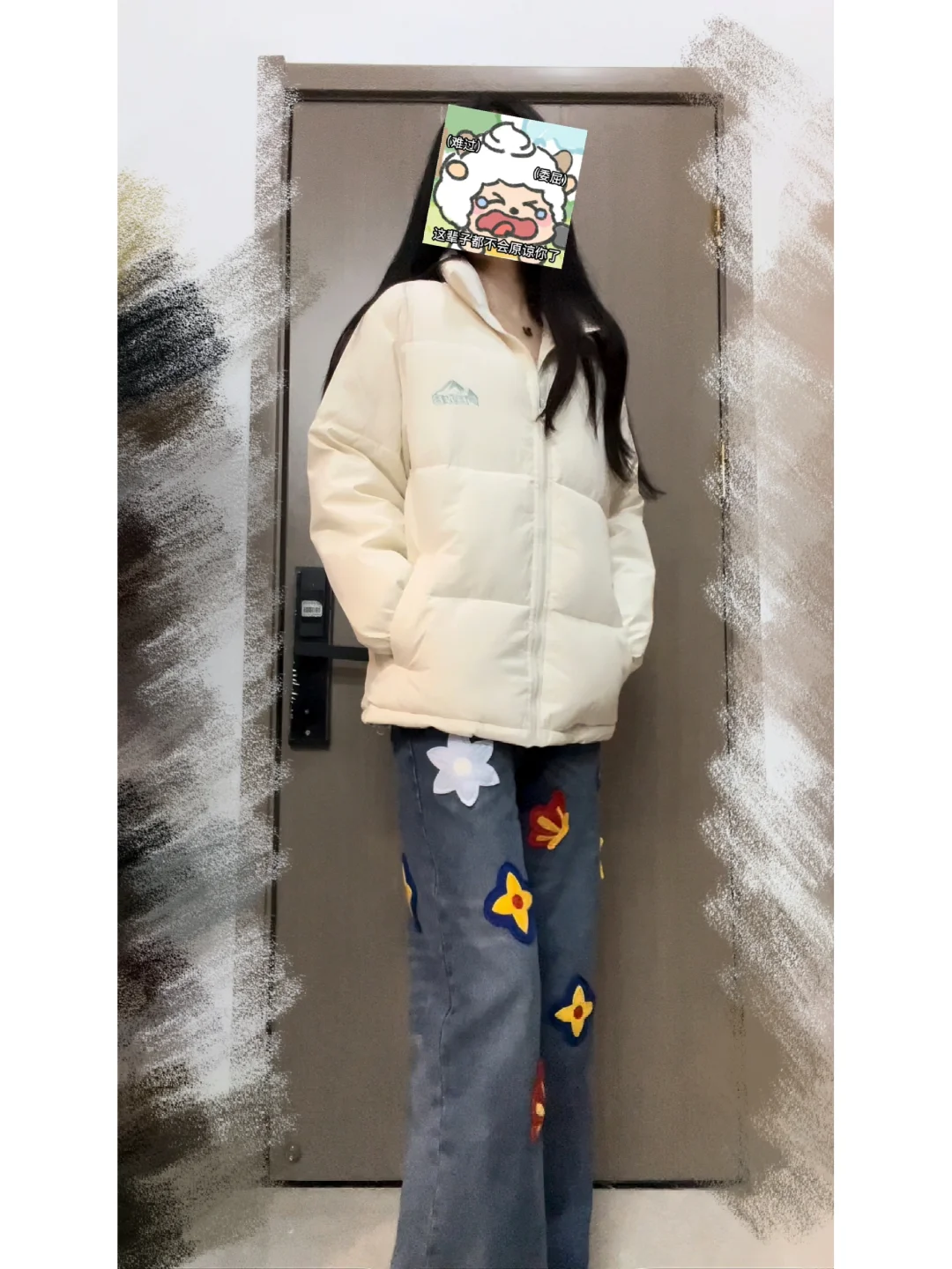 白色棉服🤍