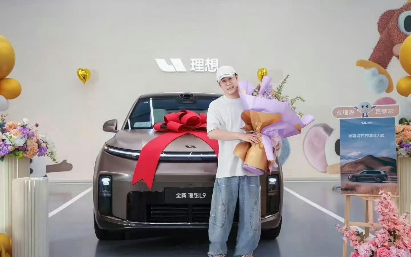 小沈阳提了一台理想L9Livis，恭喜理想车主又多一位明星理想汽车理想l9 li