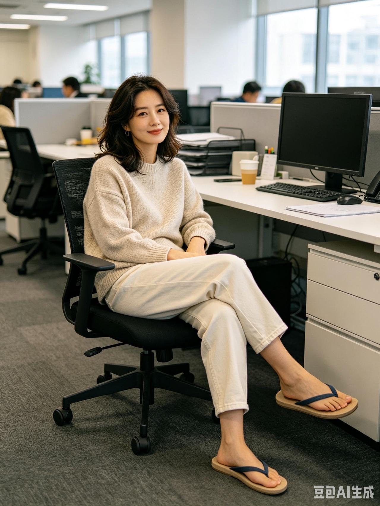 公共场所，甚至办公室穿拖鞋女。

平时工作中离她们越远越好，要是选结婚对象更要谨