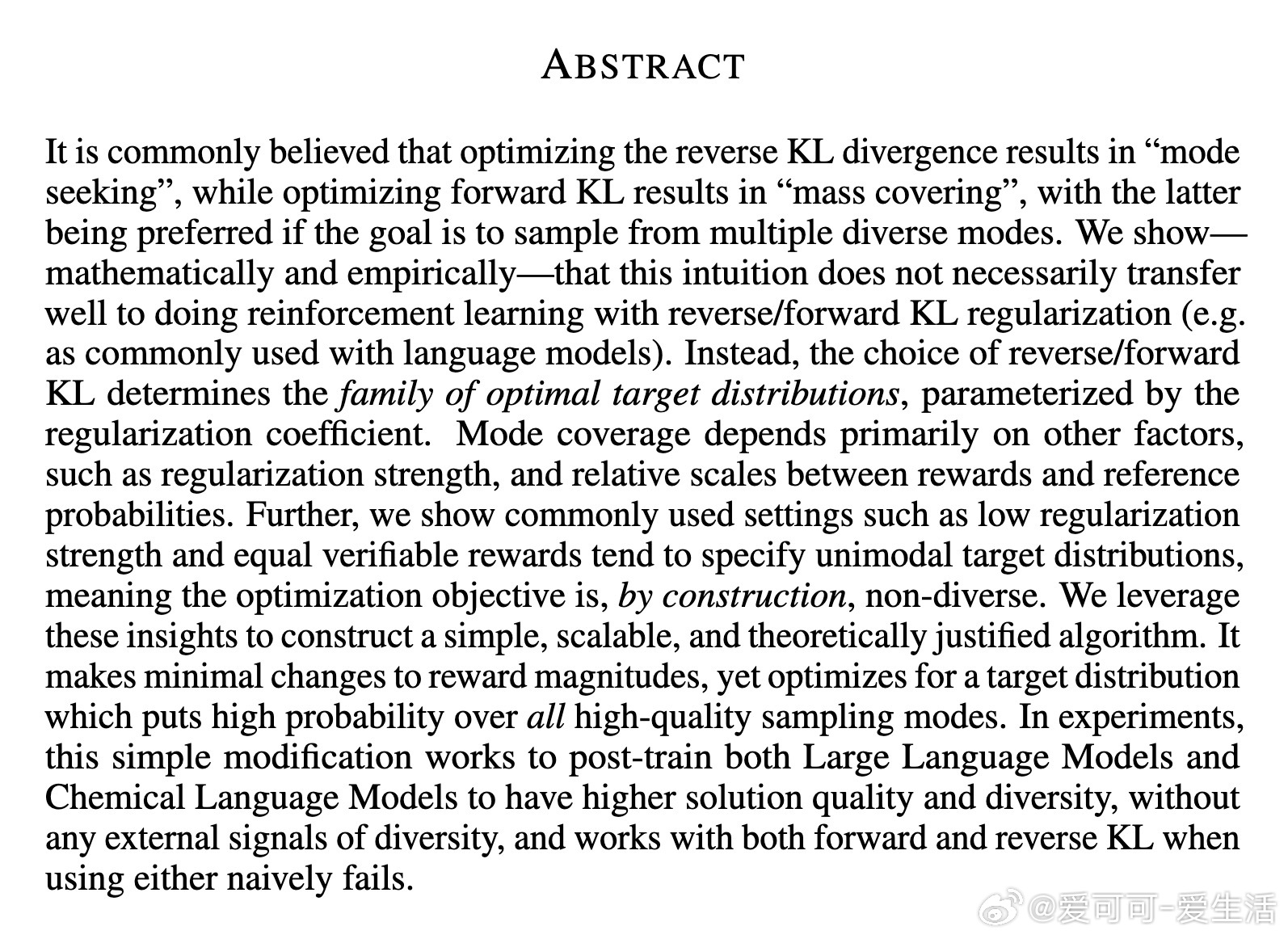 [LG]《KL-Regularized Reinforcement Learni