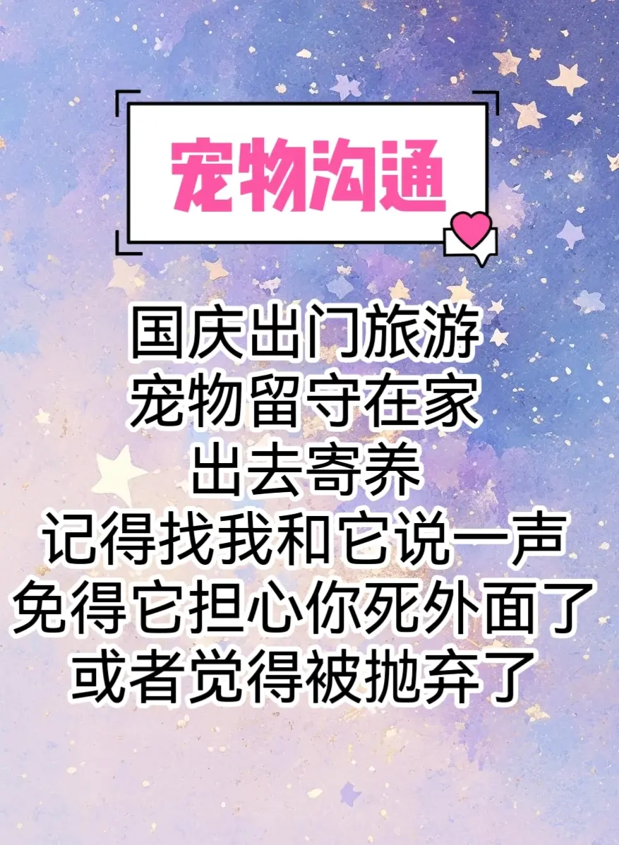宠物沟通。