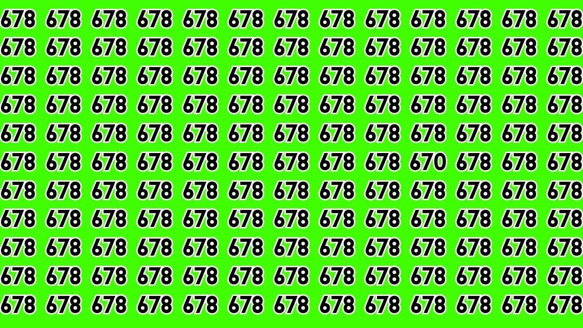 视觉错觉：如果你用8K视觉在39秒内找到数字670