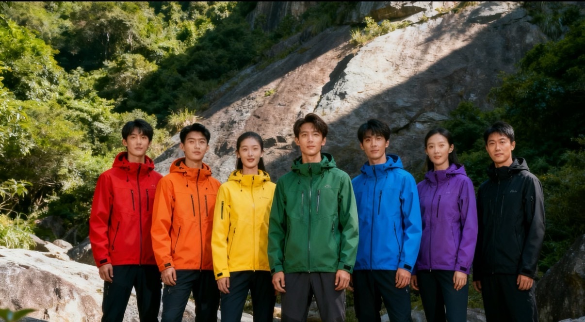 建议爬山不要买白色雨衣 户外运动选亮色是很有道理的，白色和雾气、碎石、枯木颜色高