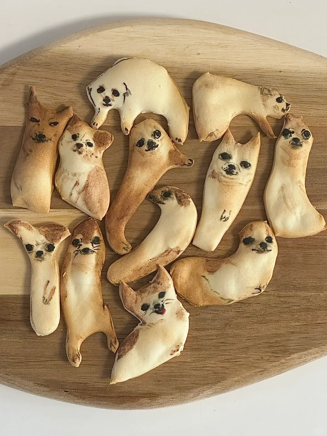 无边狗狗抱枕饼干
