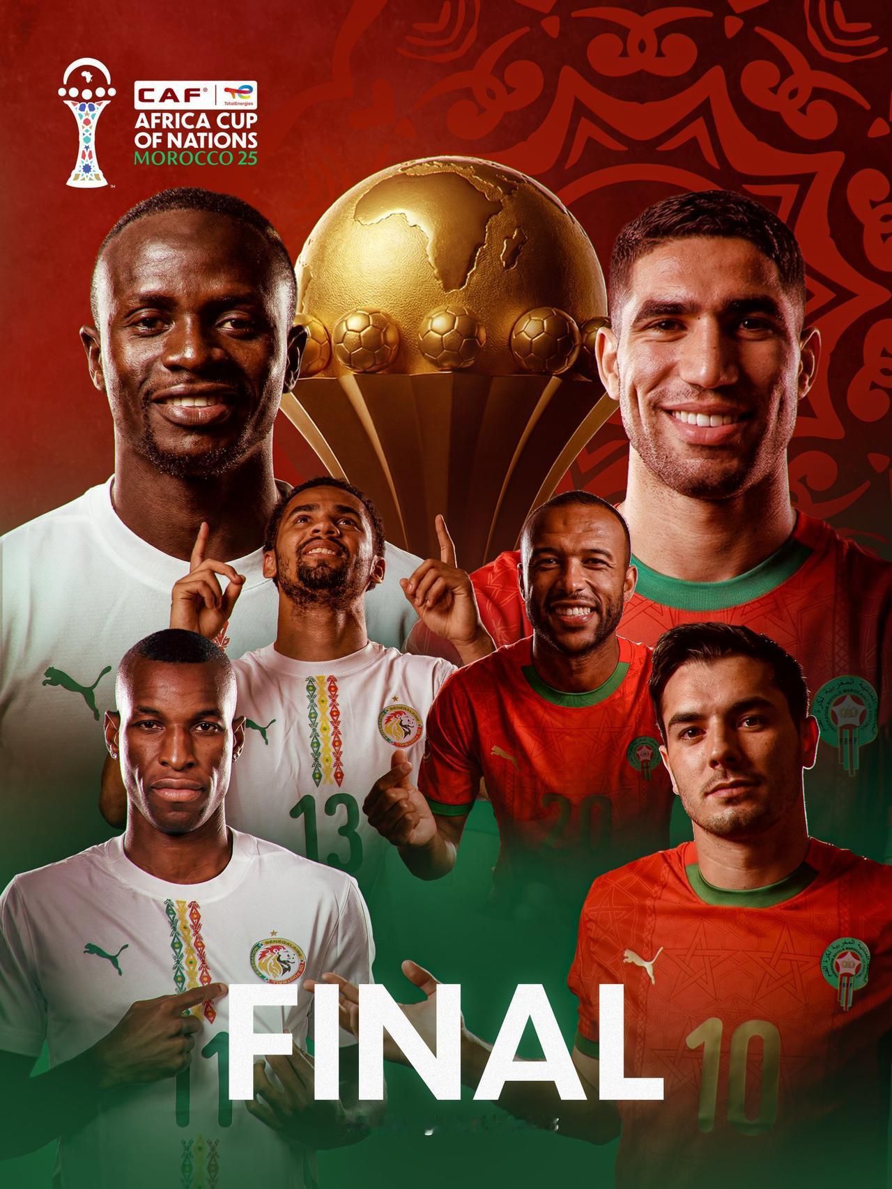 冷知识：摩洛哥和塞内加尔将在非洲杯首次交手

德转数据显示，摩洛哥和塞内加尔历史