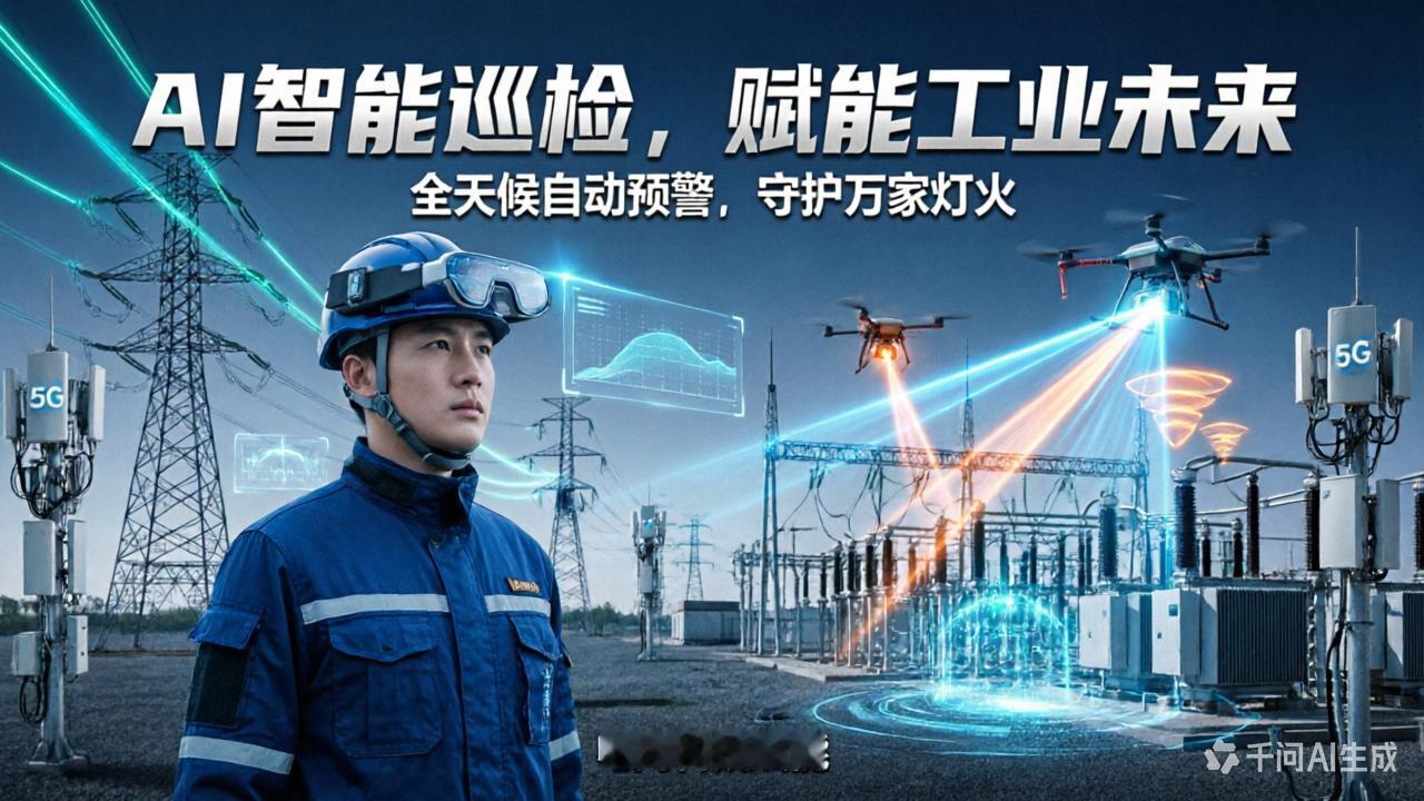 24小时无人值守！移动天工AI，彻底革新电网高危巡检
 
从前电力巡检，
是件辛