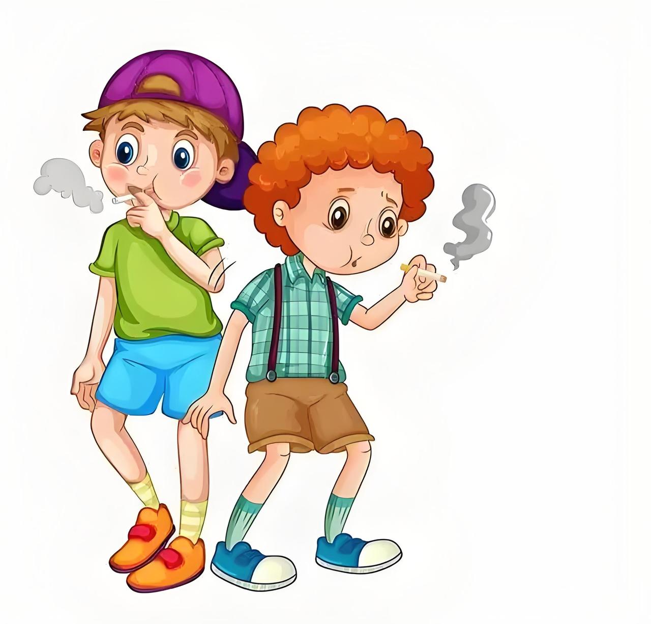 看到青春期的孩子在大街上吸烟，着实令人气愤，我甚至有上前教育一番的冲动。当下，孩