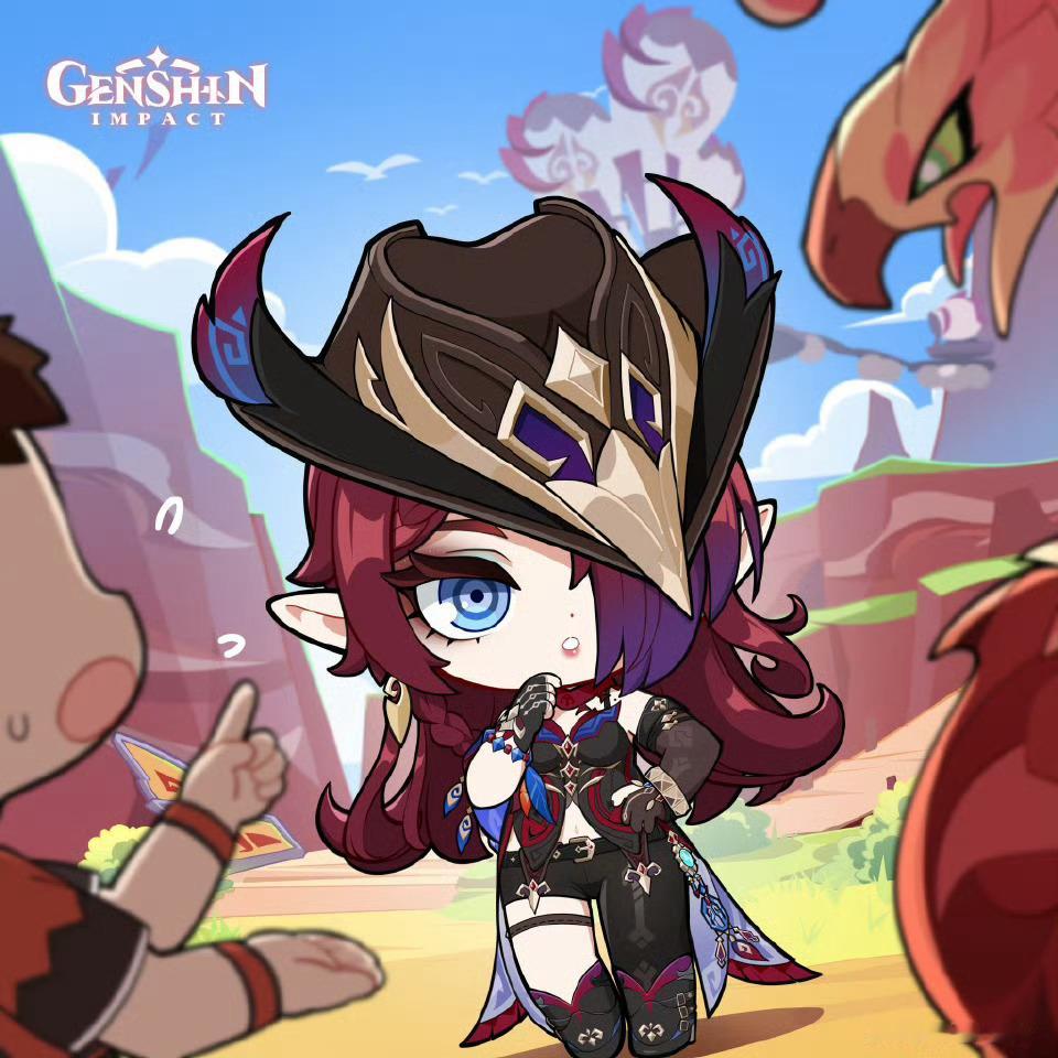 原神[超话]  原神恰斯卡Q版生日贺图来了 