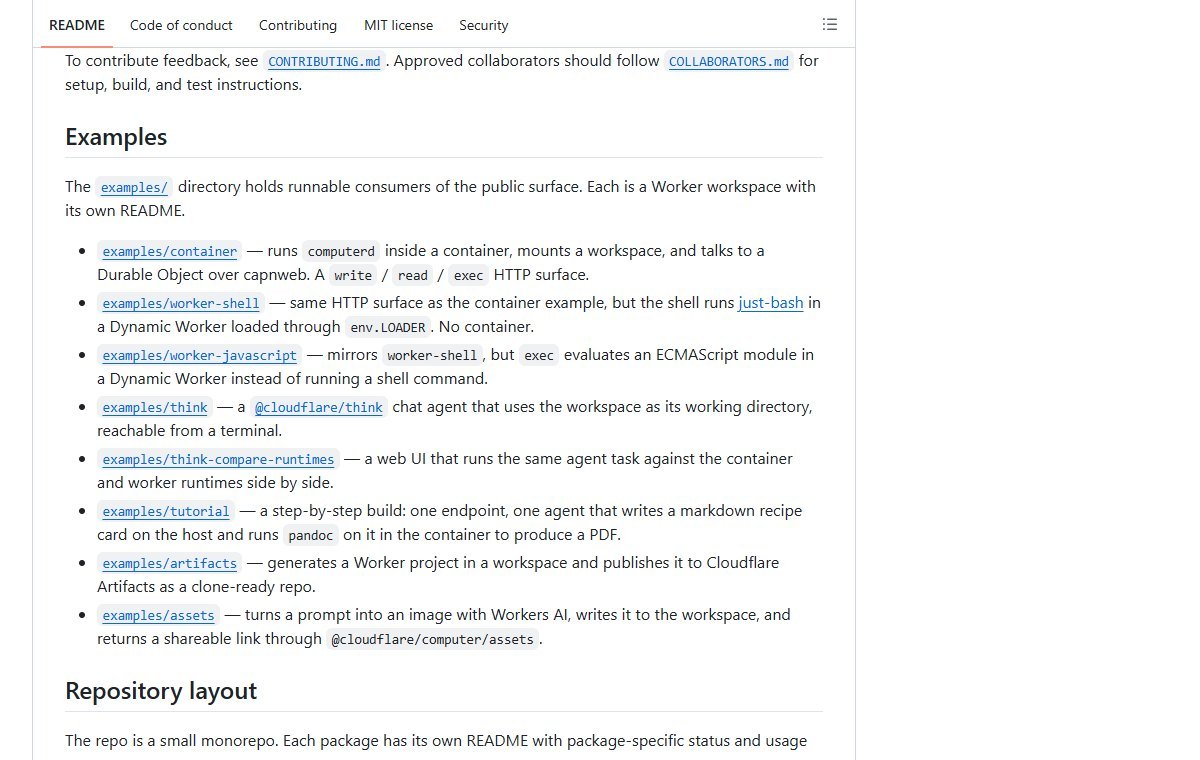 Cloudflare Computer 是一个运行在 Durable Objec