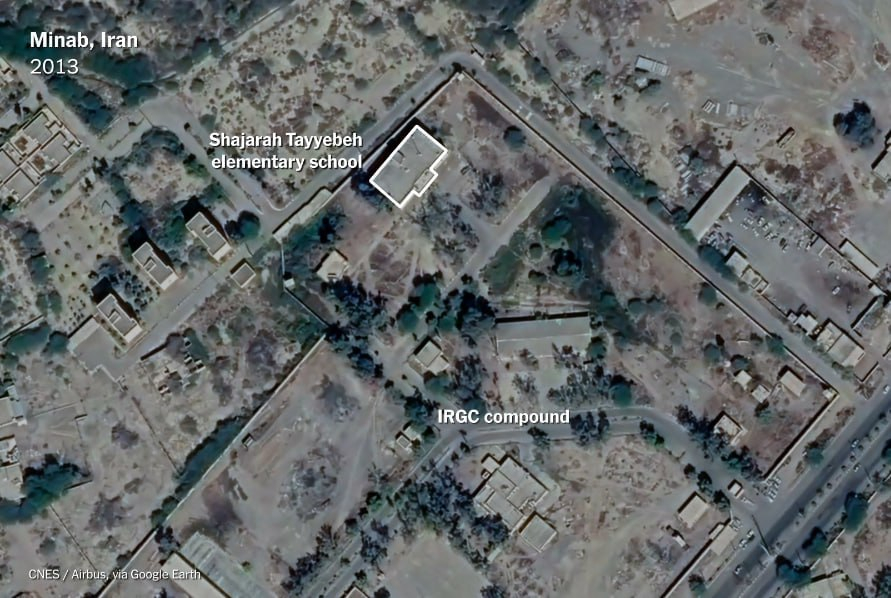 对伊朗南部城市米纳布的一所小学发动袭击，是自美国和以色列袭击伊朗以来，平民伤亡最
