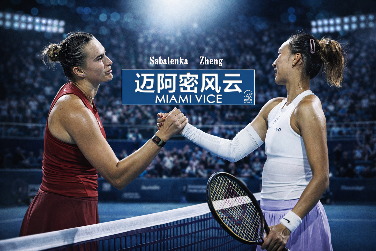 迈阿密第三轮，世界第一萨巴伦卡6-4/6-2完胜麦克纳莉，晋级16强，将连续两年