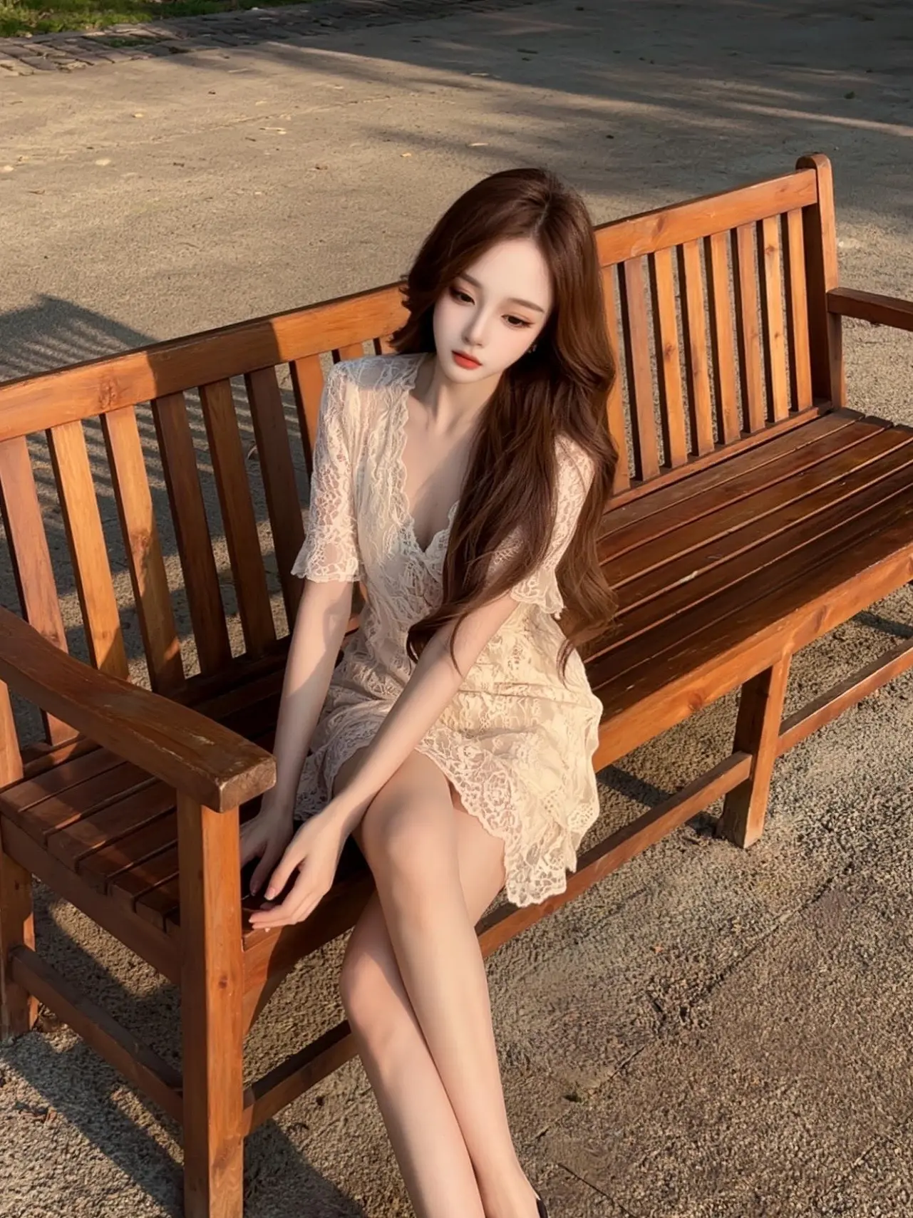 新手化妆教程 温柔姐姐穿搭 户外长裙穿搭 初夏穿搭 少女感夏日ootd