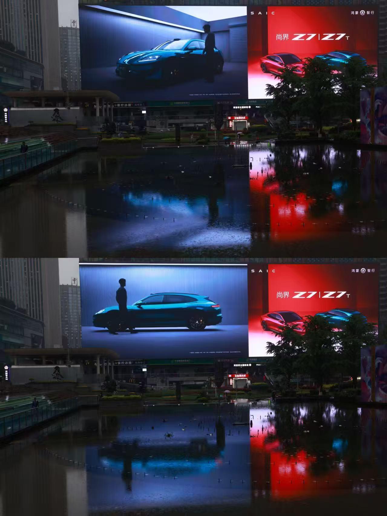 图1这个侧颜，肖战稳了，而且预热视频登陆重庆「亚洲第一屏」，这个顶级户外传播资源