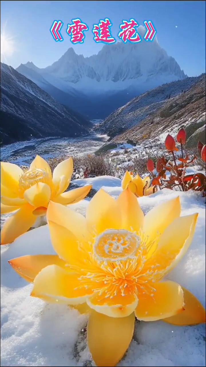 《雪莲花》。
头条@逸景，头条@金梦。
