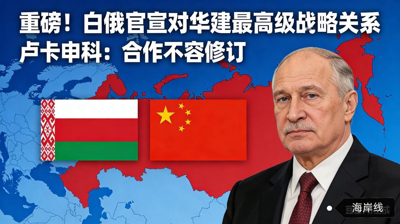 重磅！白俄官宣对华建最高级战略关系，卢卡申科：合作不容修订
 
中白务实合作的丰