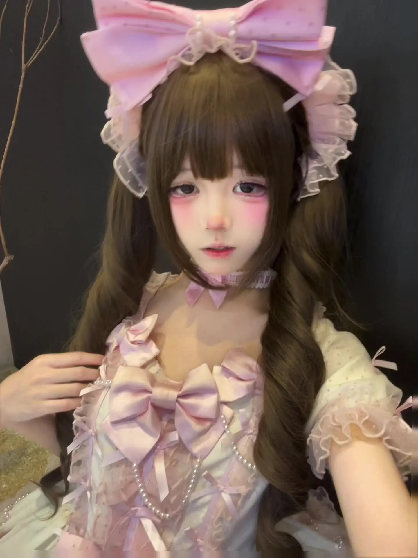 啊啊拍完回家才发现蝴蝶结带成这个样子了 ໒꒰ྀིっ˕ -｡꒱ྀི১昭和...