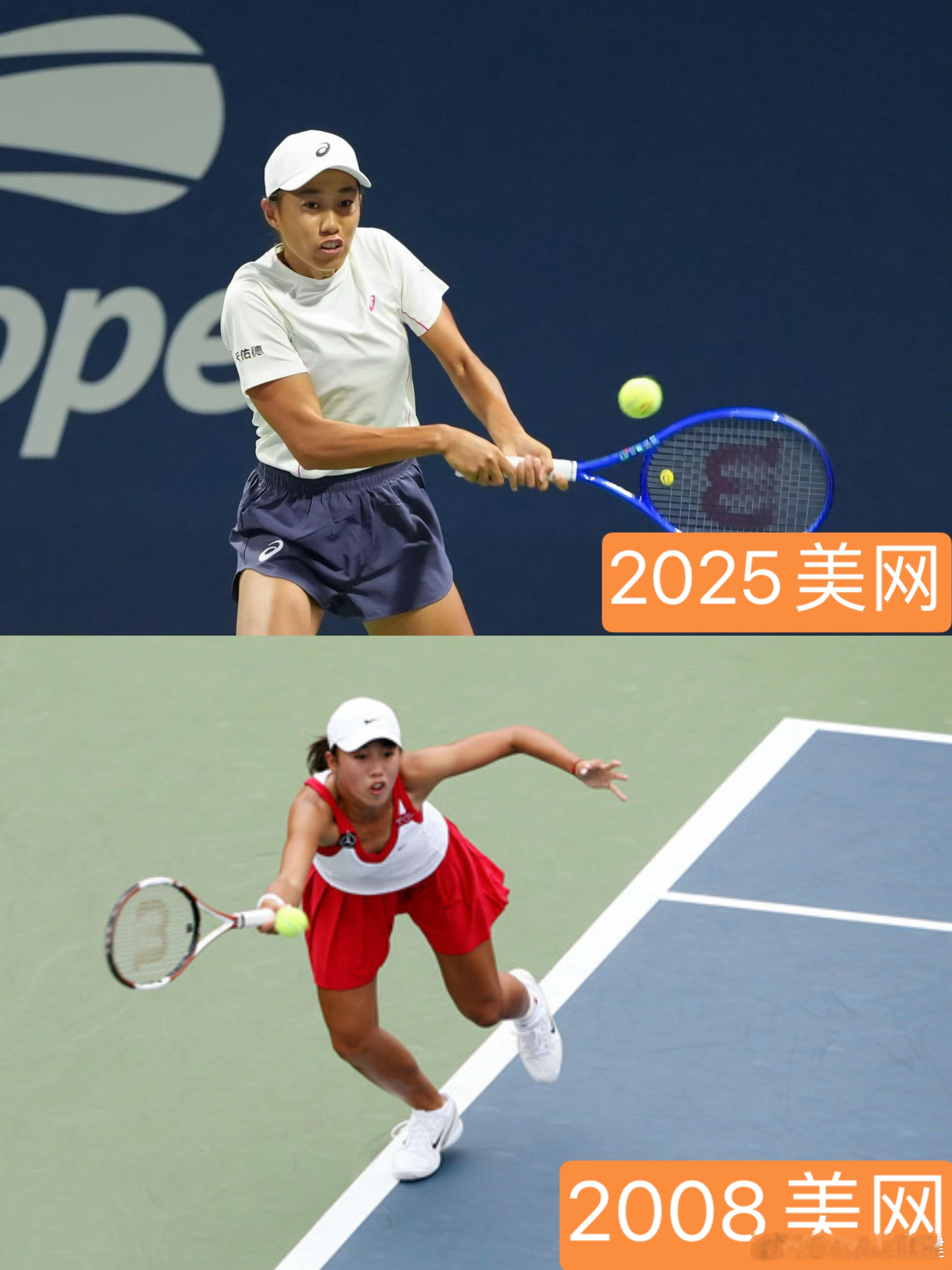 为老将致敬！2008美网（从资格赛打进首个大满贯正赛）到2025美网，张帅将第4