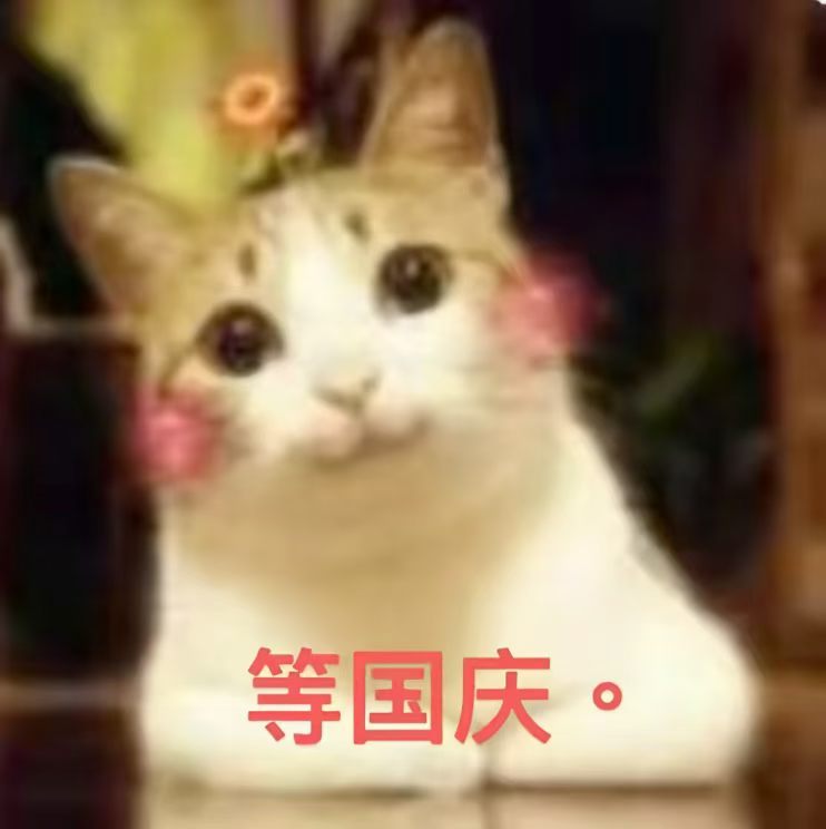 严肃等待国庆 ​​​