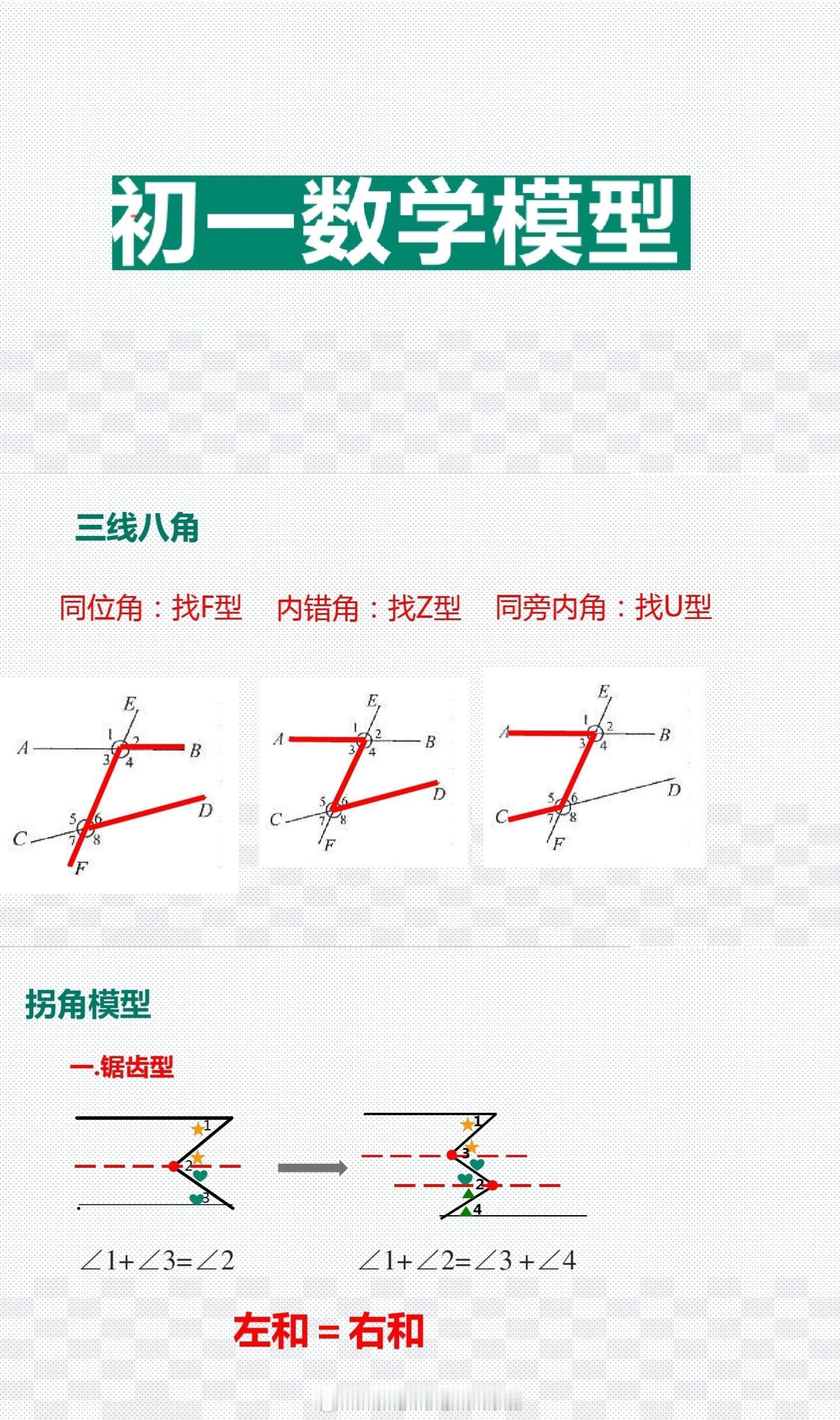 初中数学课本上没有，但解题十分有用的几何模型！ ​​​