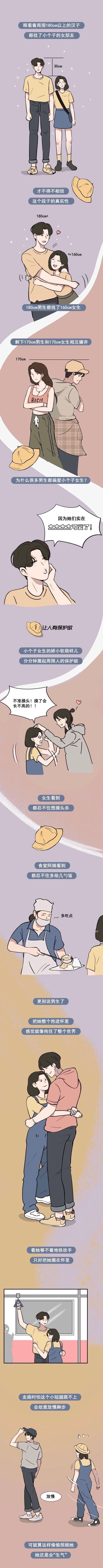 千万别跟一米六以下的女生谈恋爱 ​​​