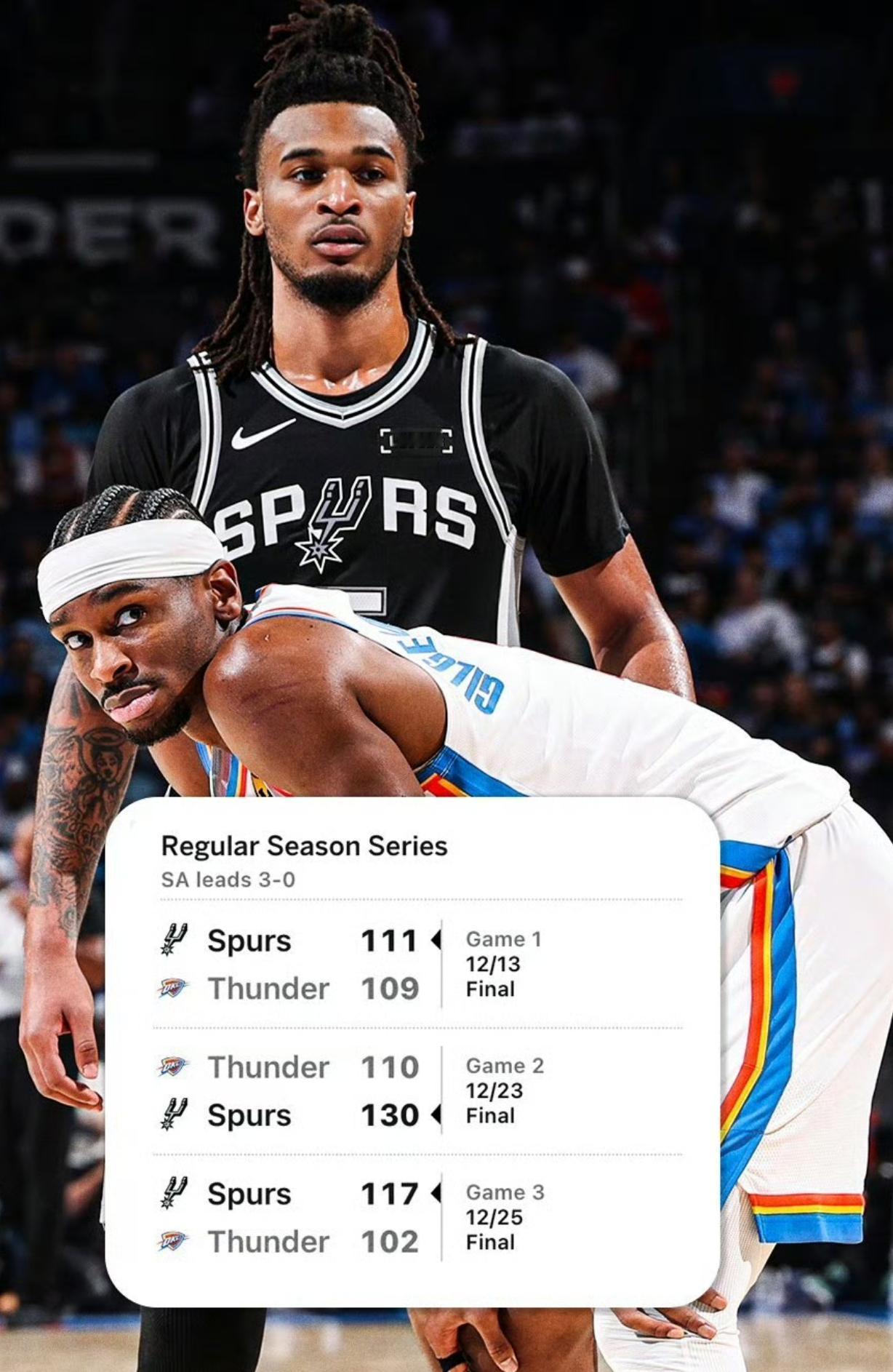 嚯，马刺三杀雷霆[抠鼻]