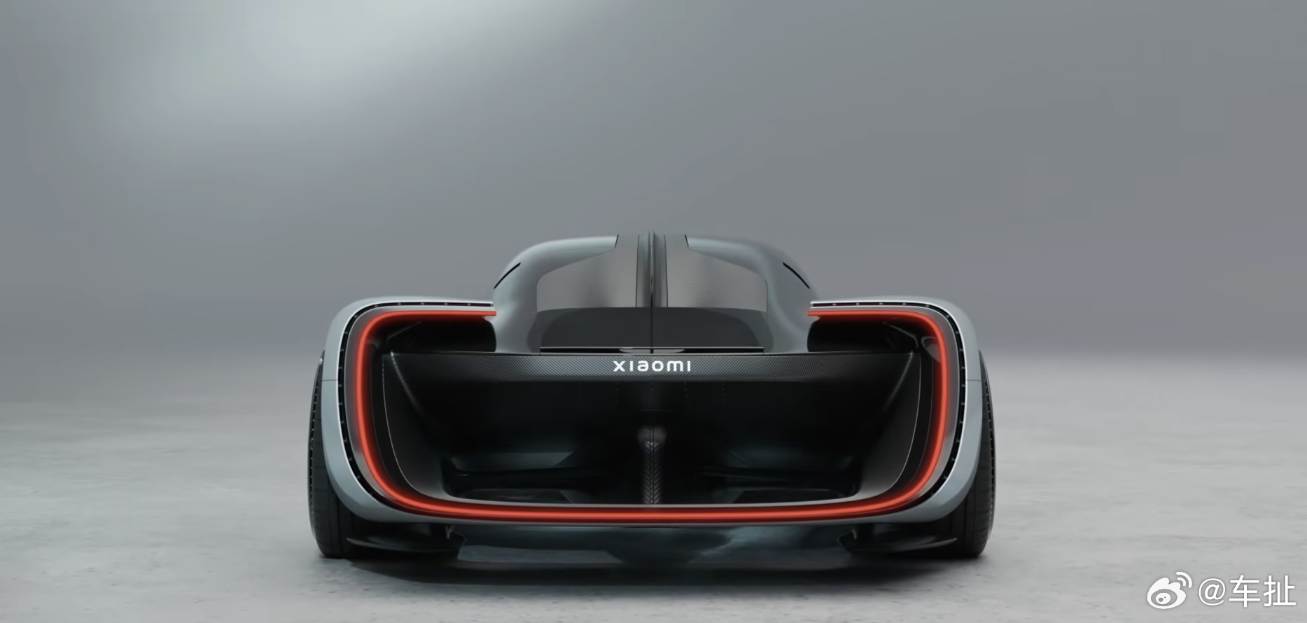小米超跑 果然之前预告的就是这台小米Vision GT概念车，帅是真的帅，只是不