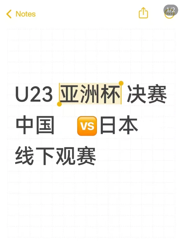 本周六亚洲杯决赛观影招募