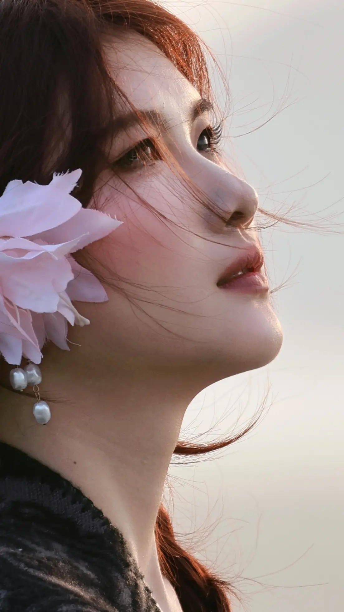 完美侧颜杀 随心随性写真 海风轻轻吹 摄影