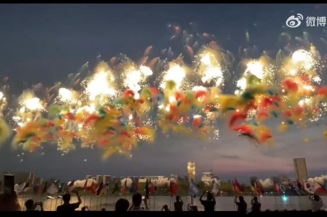 世运会开幕烟花绝了好看好看！ ​​​