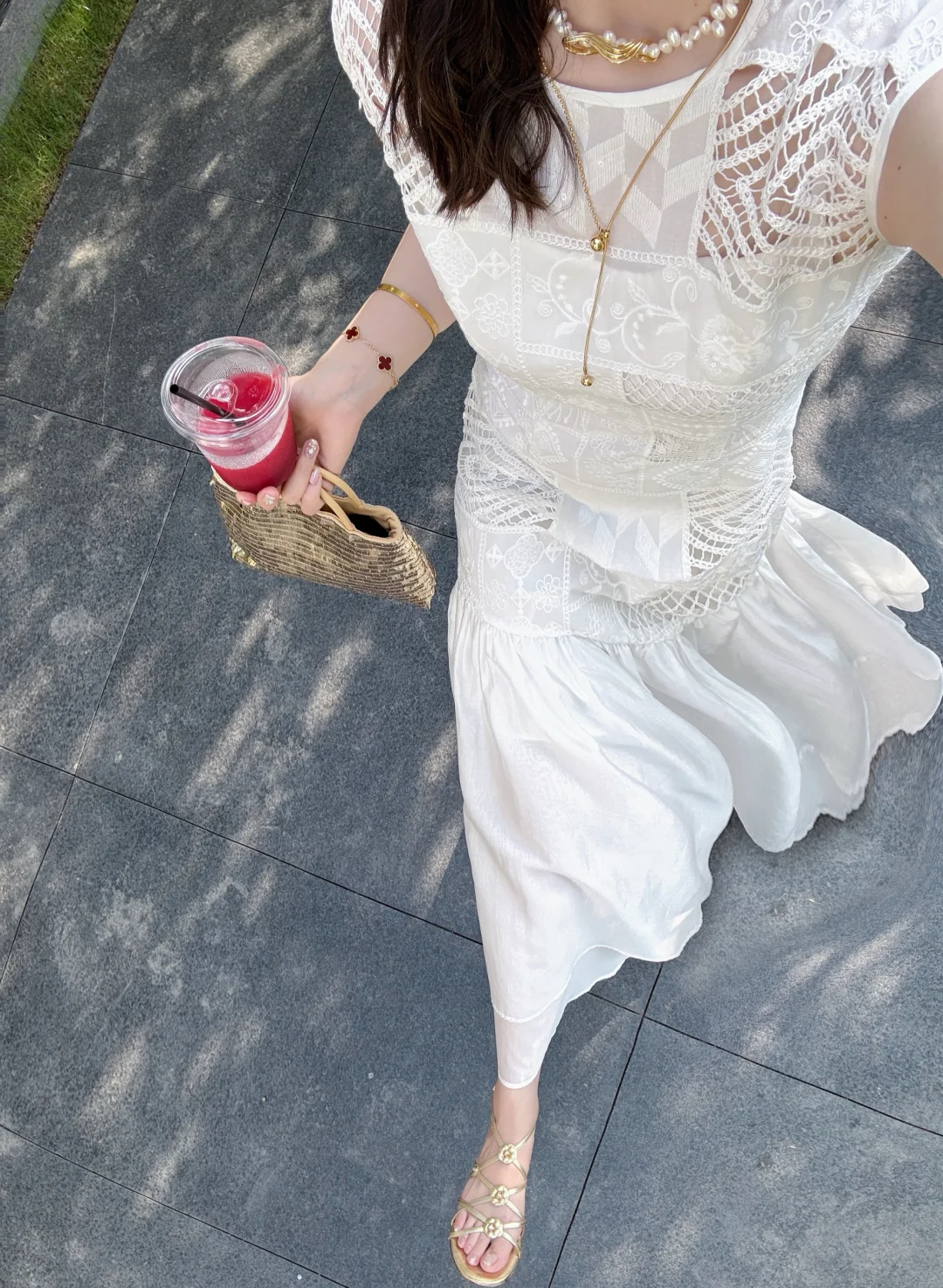 救命！新中式怎么能美成这样！夏天好爱白裙子