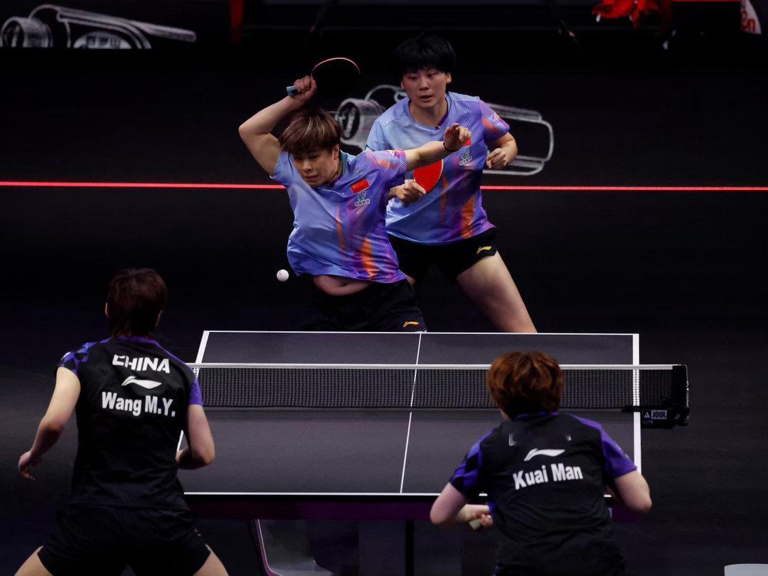 【WTT美国大满贯2026】｜20260702女双半决赛·图片4©️新华社王曼昱