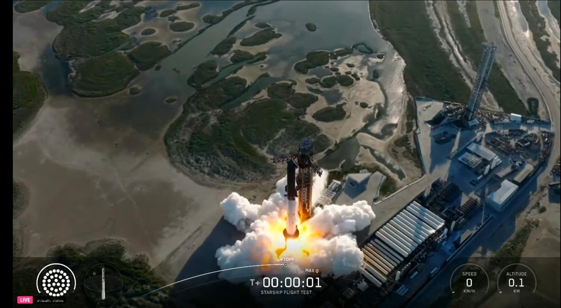 spacex星舰第十一次试飞 起飞！ ​​​