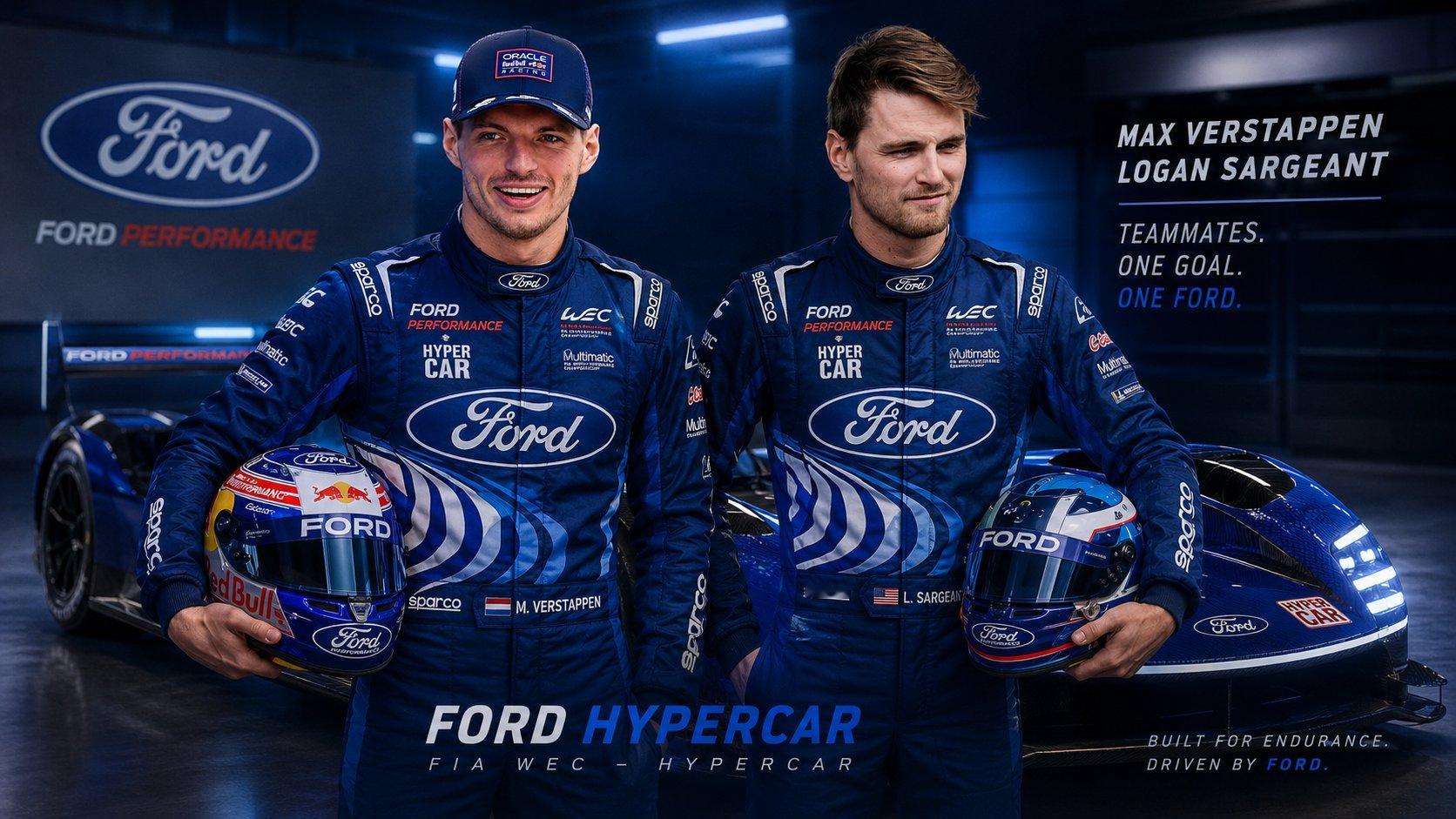 f1 萨金特憧憬与维斯塔潘成为队友~福特性能部门总监马克·拉什布鲁克在前几天说，