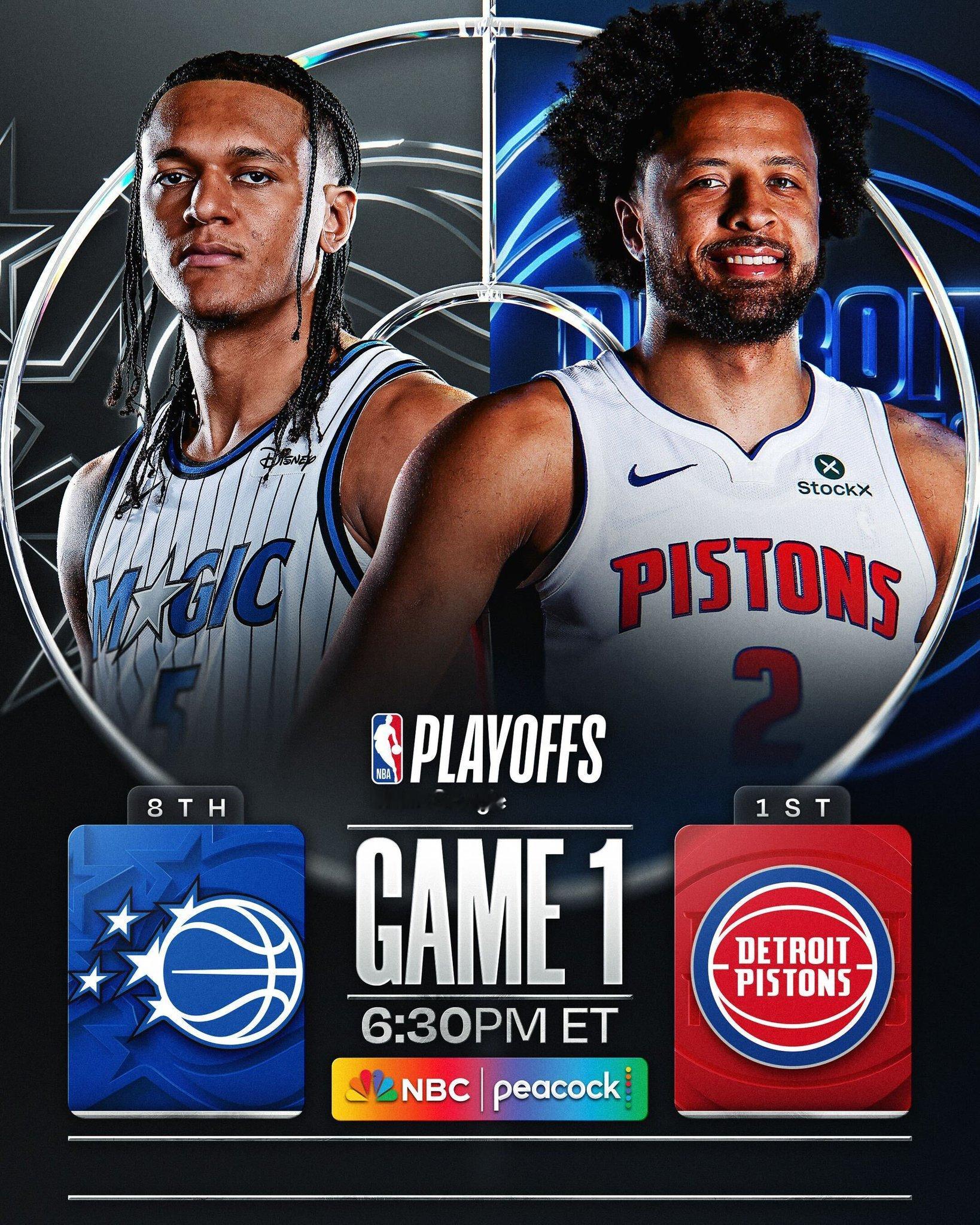 明天继续4场季后赛，依旧是凌晨1点开始！ 