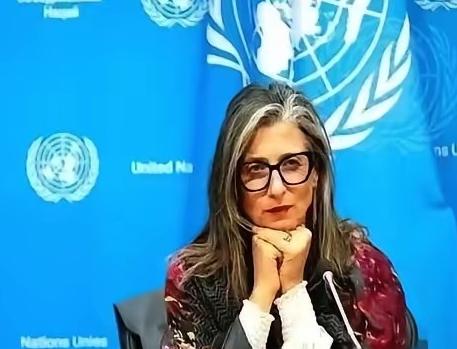 联合国里，终于来了个狠人。

一个叫阿尔巴内塞的女人，当着全世界的面，把一份报告