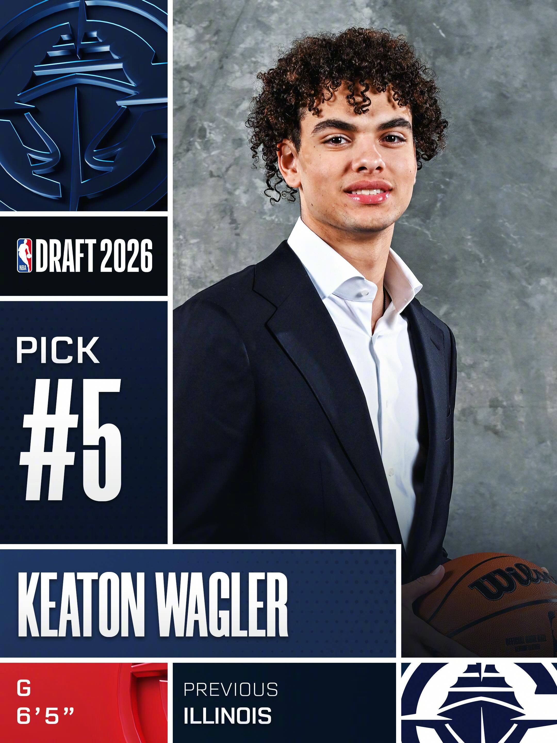 首轮第一顺位，奇才选中了杨百翰大学的AJ·迪班萨。 迪班萨当选NBA状元首轮第二