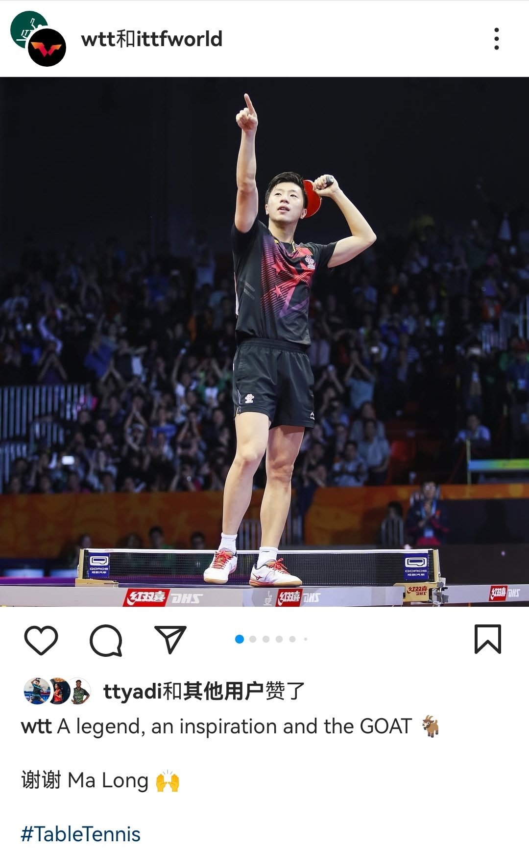 马龙35项冠军成绩单  ITTF国际乒联和WTT世界乒联外网联合发帖A lege