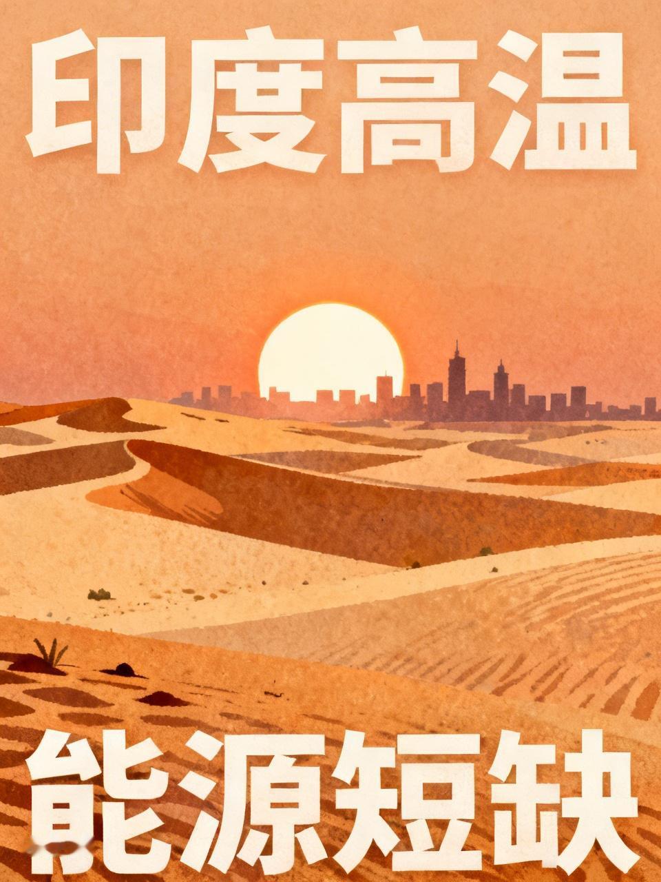 印度高温不是好事，搞不好将成为全球的灾难开始。
今年印度各地气温创了历史记录，4