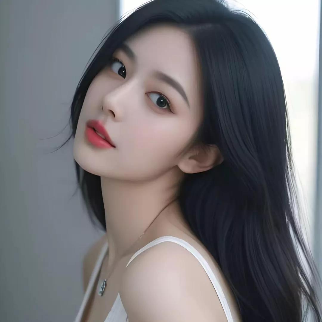 优雅黑发美人，温柔眼神似水。分享绝代美女照 高清美姿写真 纯欲美影写真 清纯女郎